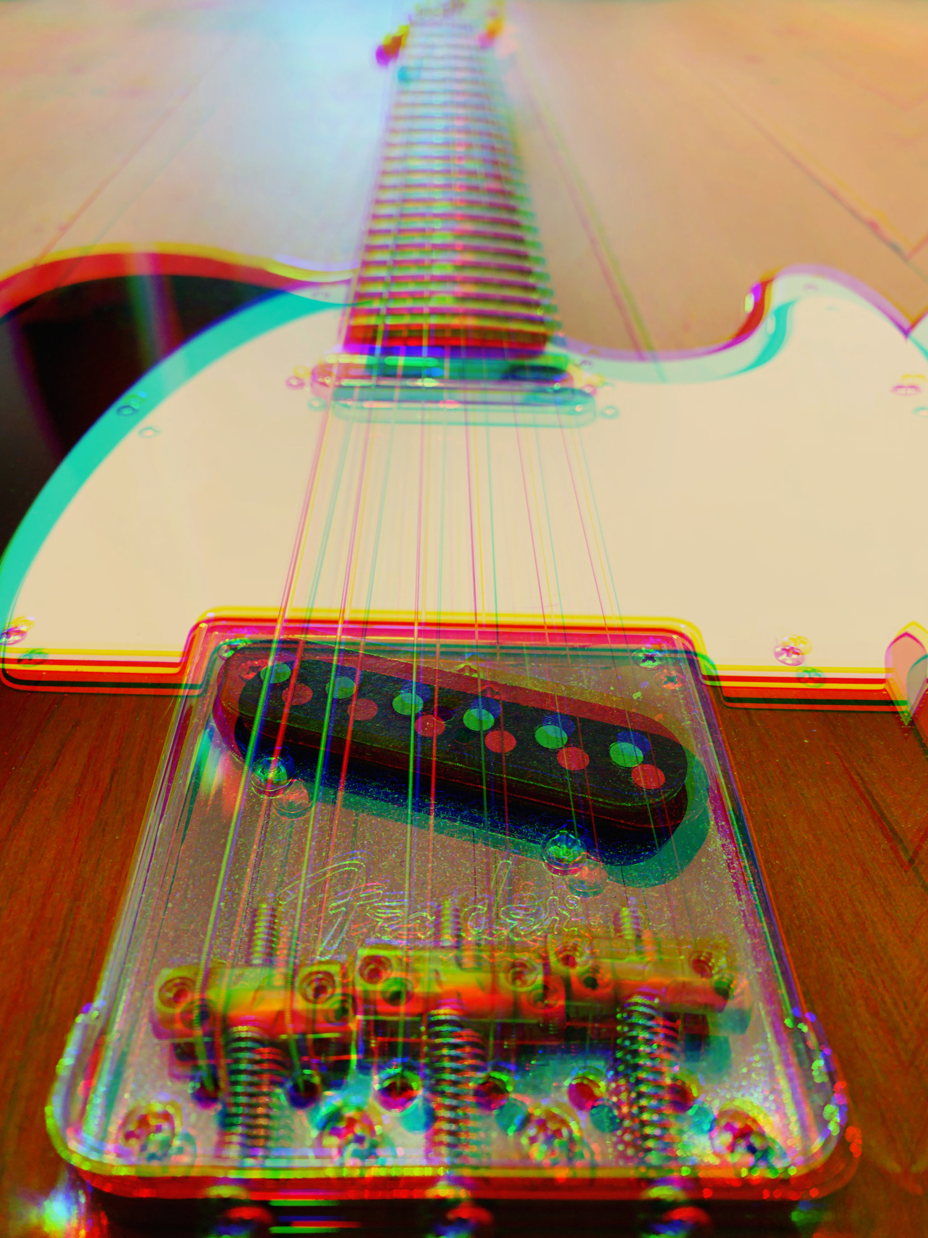 Fender Telecaster close-up psychedelic